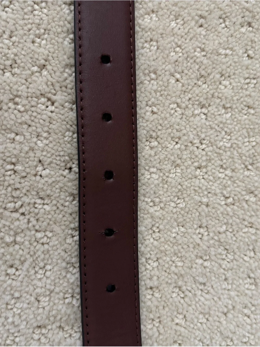 Youth Boys Reversible Black & Brown Leather Belt with Silver Buckle